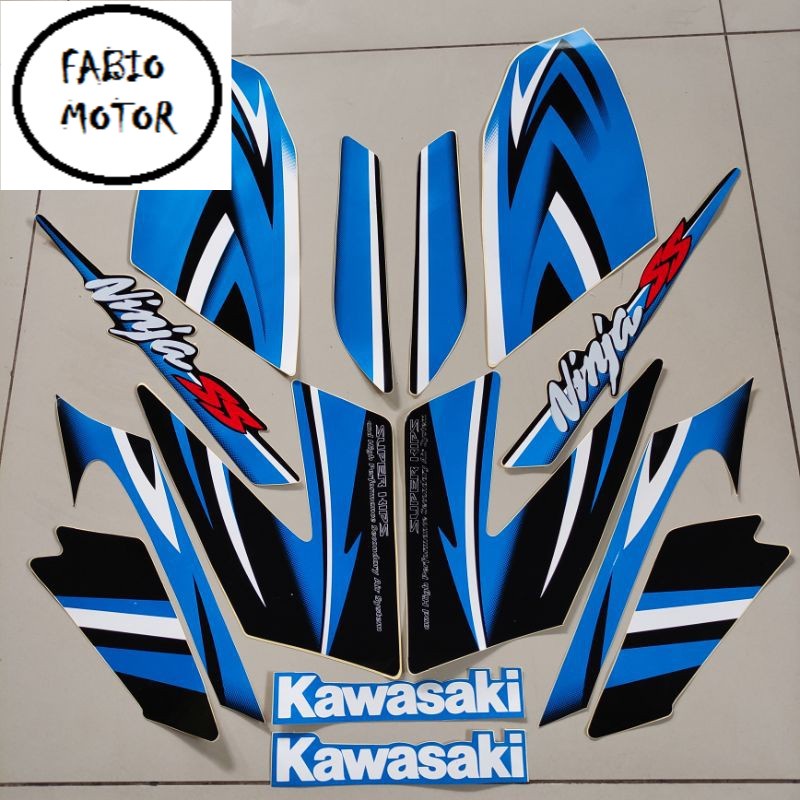 striping kawasaki ninja ss 2011 2012 biru