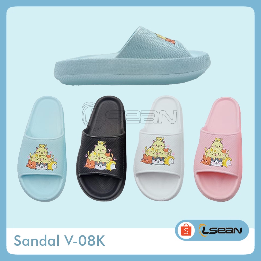 SANDAL RUMAHAN LUCU | SLIP ON LUCU KOREA V-08K