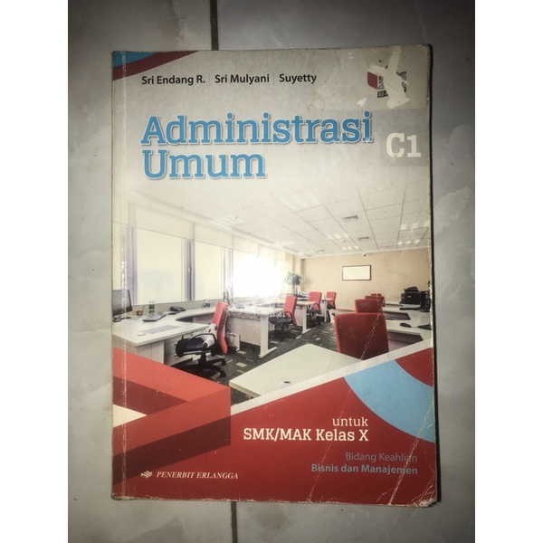 PRELOVED BUKU ADMINISTRASI UMUM KELAS 10 PENERBIT ERLANGGA