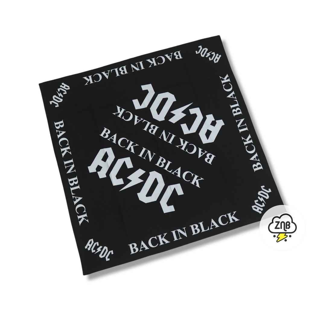 ZINBONS bandana ACDC bandana slayer bando sal asesoris pria dan wanita