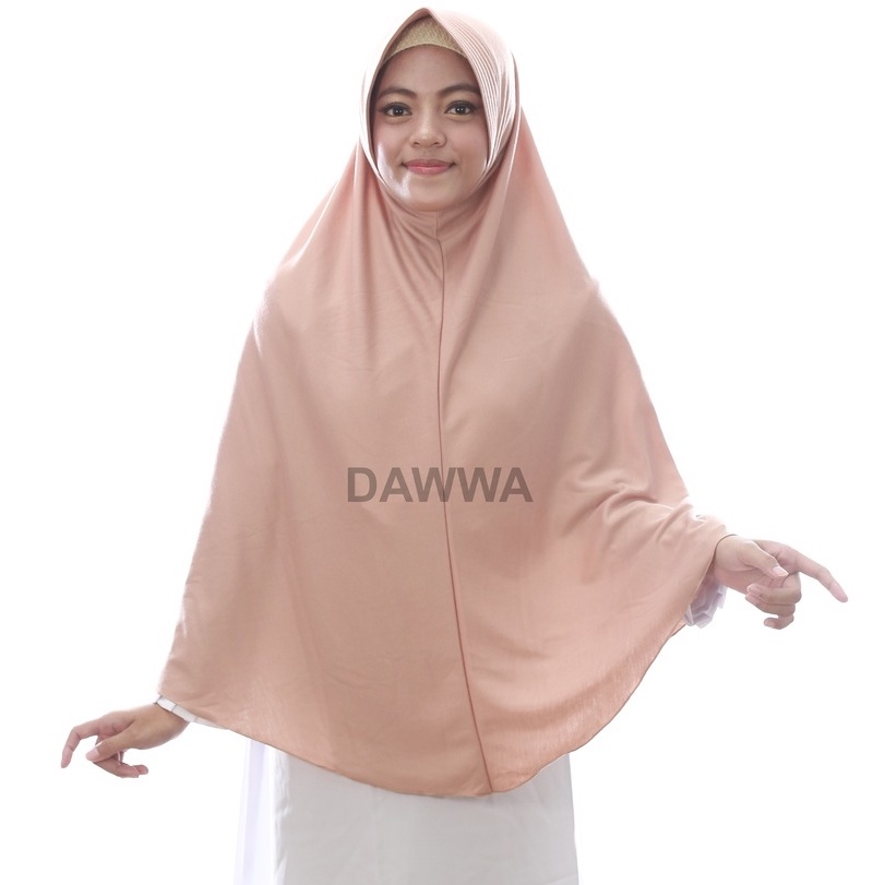 Jilbab Instan Kerudung Bergo Syari Jumbo Bahan Kaos Simple Pet Antem Hijab Instan Jumbo Kimar Kaos A