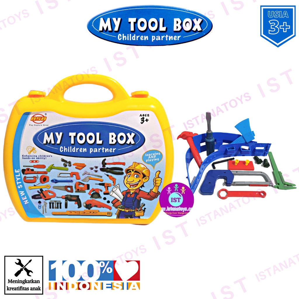 MWN Mainan Anak My Tool Box Koper No.F1679-T