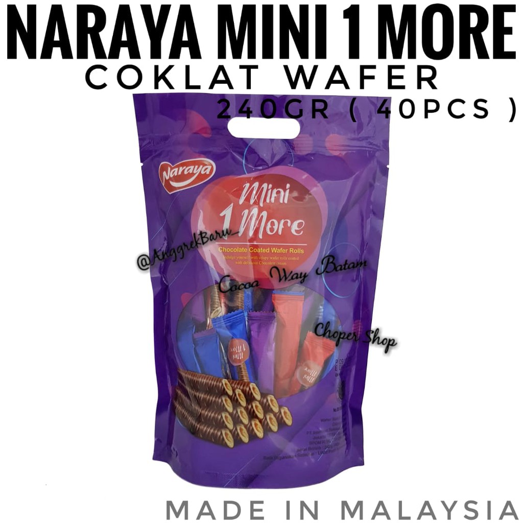 

Naraya Mini 1 more Wafer Chocolate 240gram