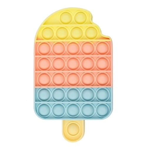 Pop It Mainan Anak Pop It Fidget Push Toy Push Rainbow Penghilang Stress Tiktok / Unicorn Galaxy Ice Cream Love / Multicolor Warna - Warni Bubble Kids / Mainan Anak Kekinian PopIt Squeeze Game Rainbow Unicorn / Silicon Tebal Murah Termurah Grosir-7