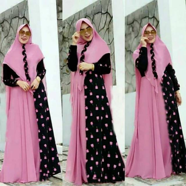 READYY !!! Ferikha maxi + bergo bnyk warna