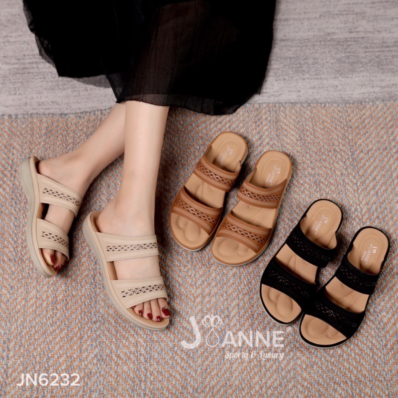 RESTOCK! [ORIGINAL] JOANNE Wedges Sandal Shoes Sepatu Wanita #JN6232