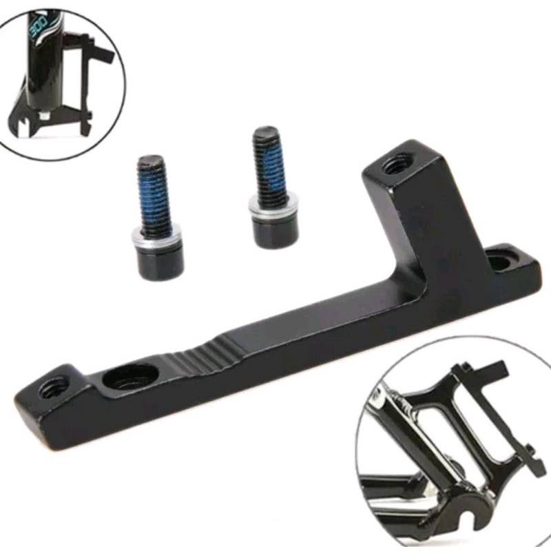 Adaptor 7 inchi post mount kaliper rotor cakram disc brake 7 inch atau 180 mm adaptor caliper sepeda