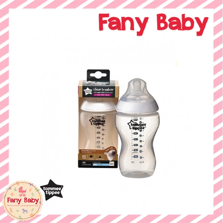 TOMMEE TIPPEE CLOSER TO NATURE PP BOTTLE 260ML &amp; 340ML