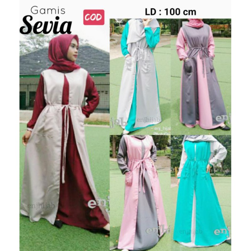 BAJU GAMIS BUSANA MUSLIM WANITA DRESS REMAJA GAMIS SABIAN TERBARU