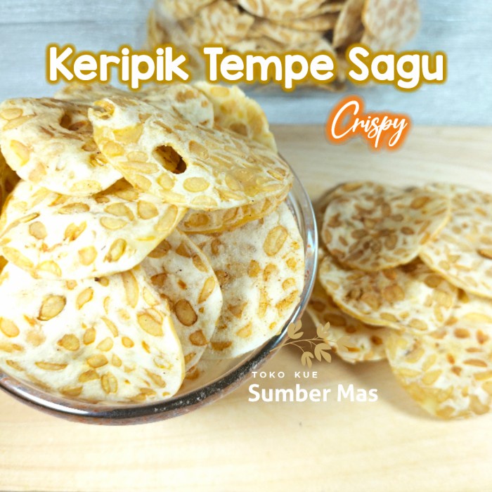 KERIPIK KRIPIK TEMPE SAGU CRISPY - 150GRAM-10RIBU