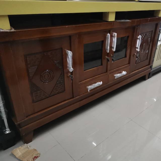 View Rak Tempat  Tv  Kayu Jati  Background WOODSHAPE ID