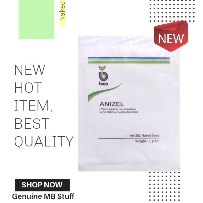Benih Bibit Selada Keriting Anizel Naked Seed Bedjo 1 gr isi Ribuan