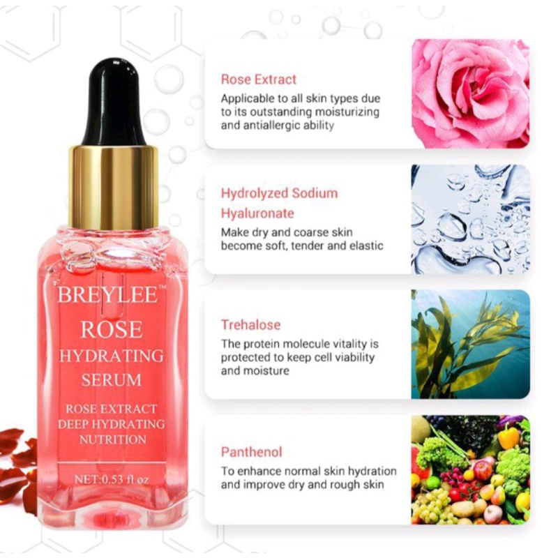 Breylee rose hydrating serum 17ml