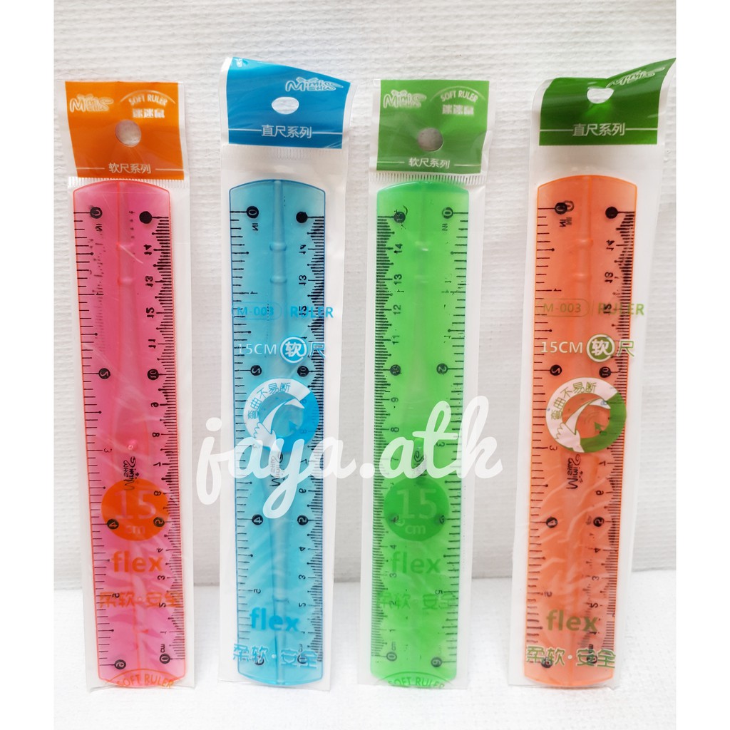 

Penggaris Flexible Lentur 15cm