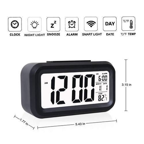 Jam Meja Alarm LED Digital / Modern LED Clock Style Tipe 1019