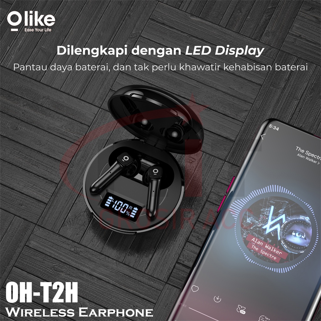 Olike Hero-T TWS Bluetooth 5.1 Earphone Ultra HD Audio Headset OH-T2H