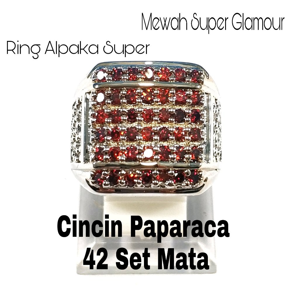 CINCIN PERMATA PAPARACA 42 SET MATA GREATES SILVER