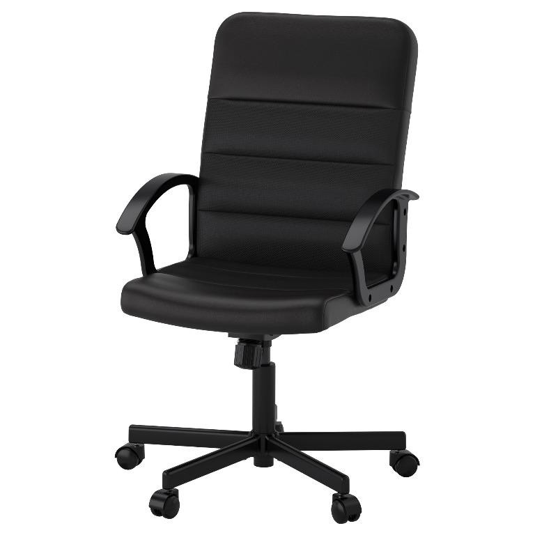 KURSI KANTOR PUTAR KURSI KERJA HITAM RENBERGET SWIVEL CHAIR BAGUS