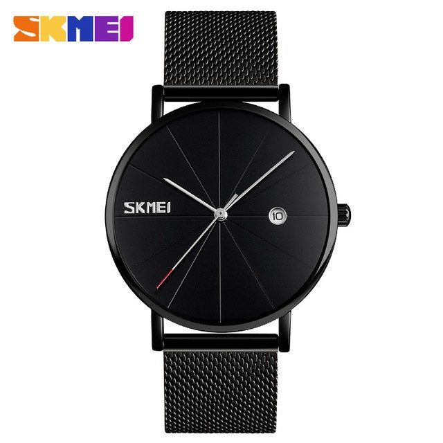 SKMEI 9183 Jam Tangan Watch Pria Wanita Analog Date Tali Pasir