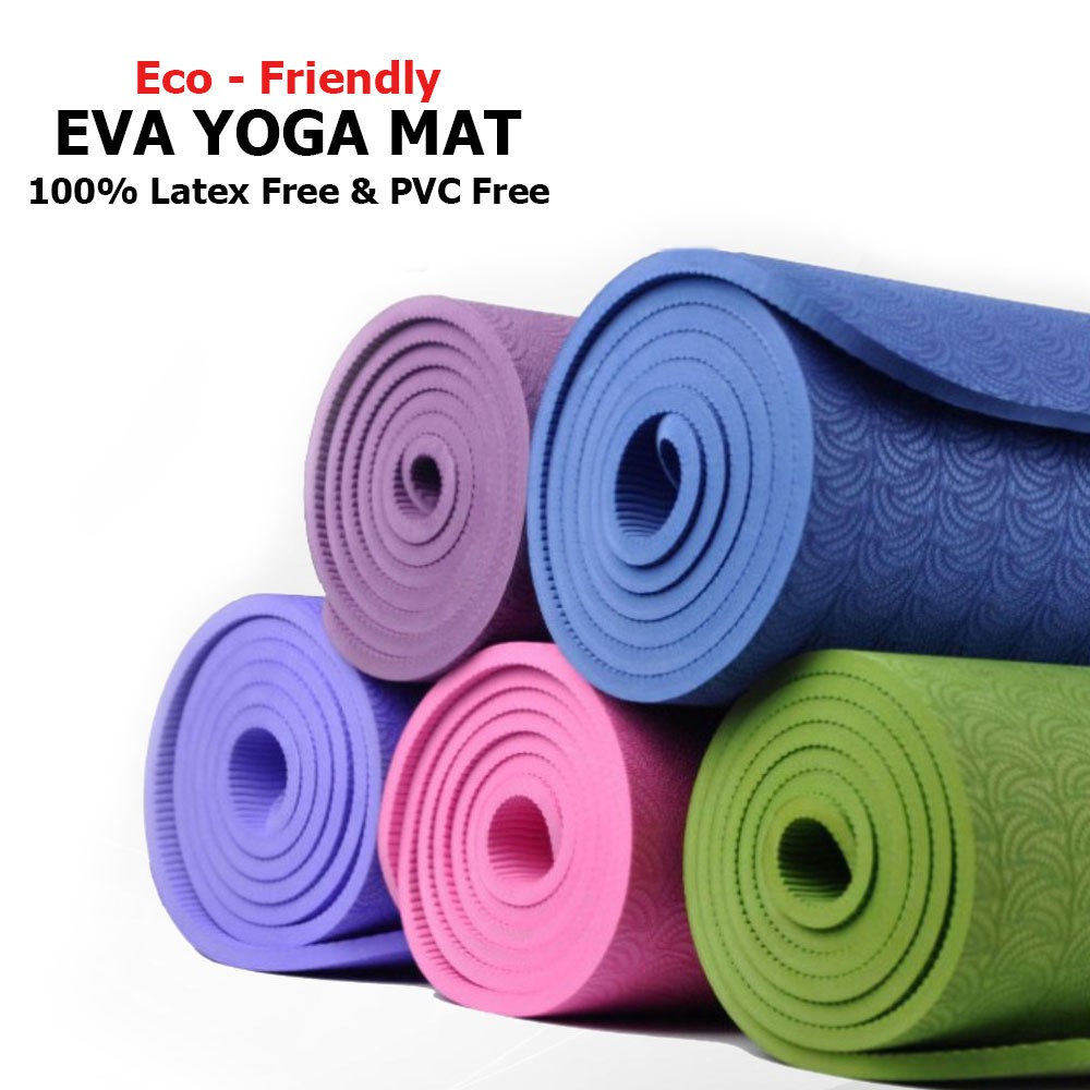 Matras Yoga Mat Anti-Slip Eva Premium 60 x 170 cm + Tas