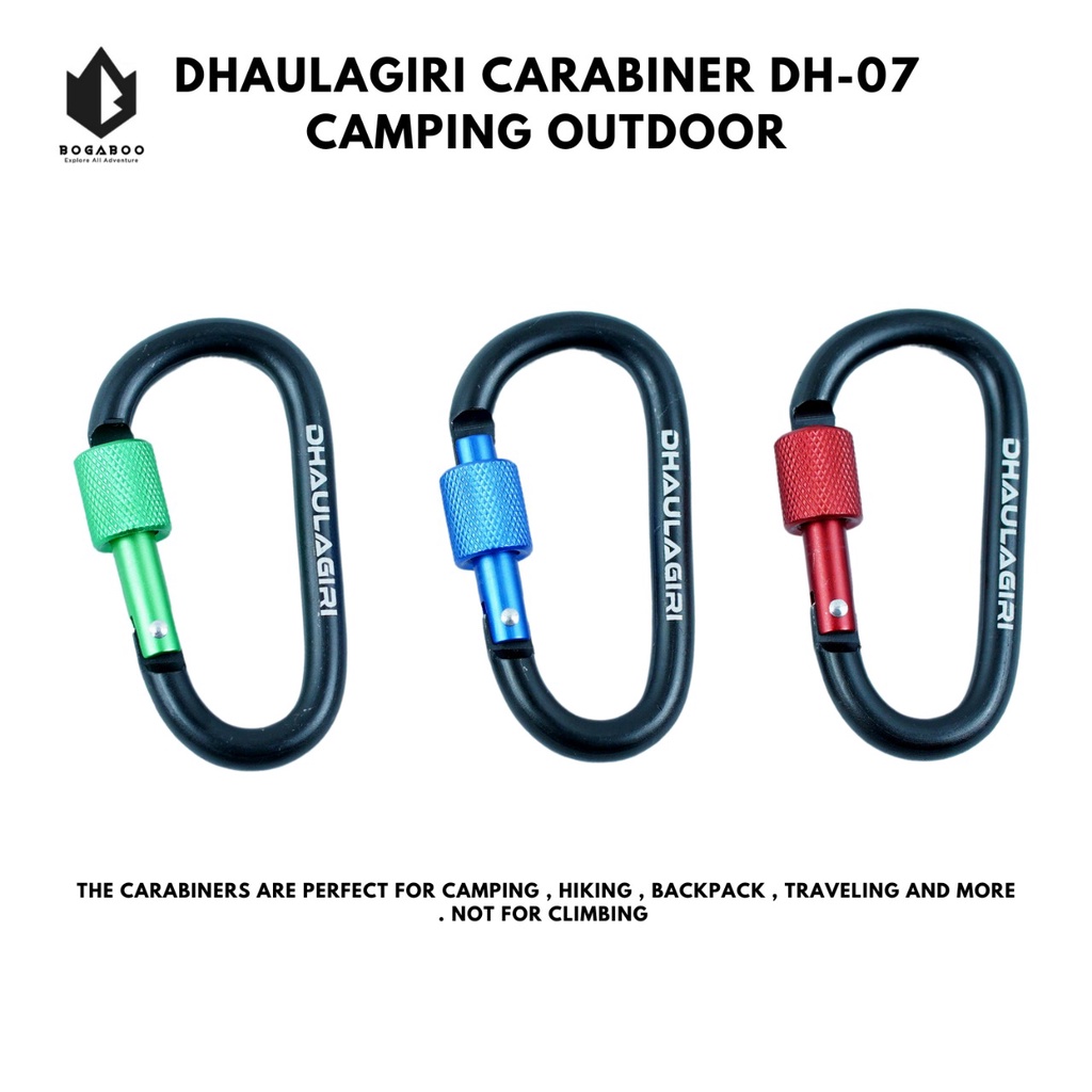 Carabiner Dhaulagiri 07 - Karabiner Quickdraw - Buckle Hanging - Accecoris  Gantungan Kunci Karabiner Dhaulagiri