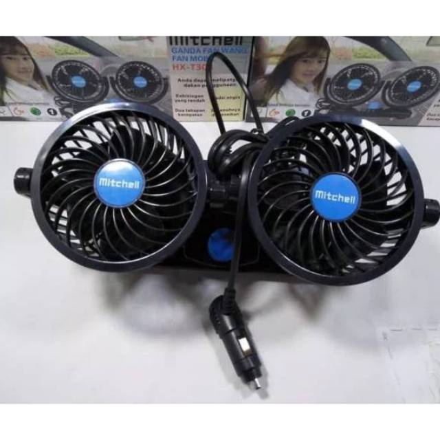 Kipas angin mobil murah double headed fan / Kipas angin MIni Portable / Kipas Angin Portable [KK]