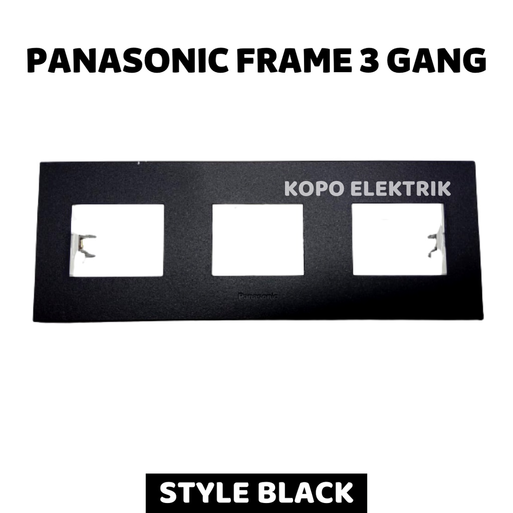 Panasonic Frame 3 Gang 6 Device Style Black