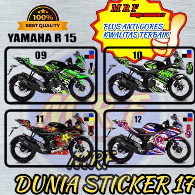 dekal yamaha R15 stiker decal yamaha R15 decal stiker yamaha R15 stiker decal motor yamaha R15 04