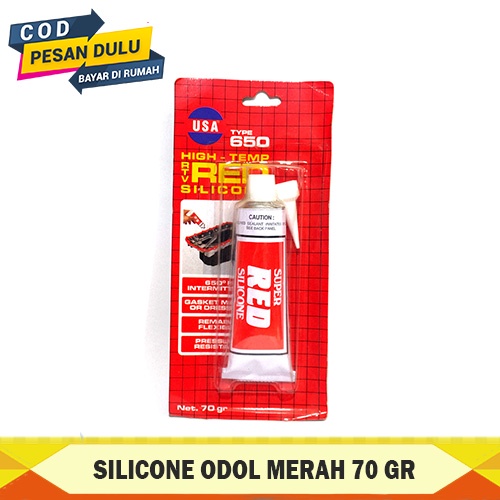 

LEM RED / SILIKON ODOL MERAH BESAR 70 GRAM