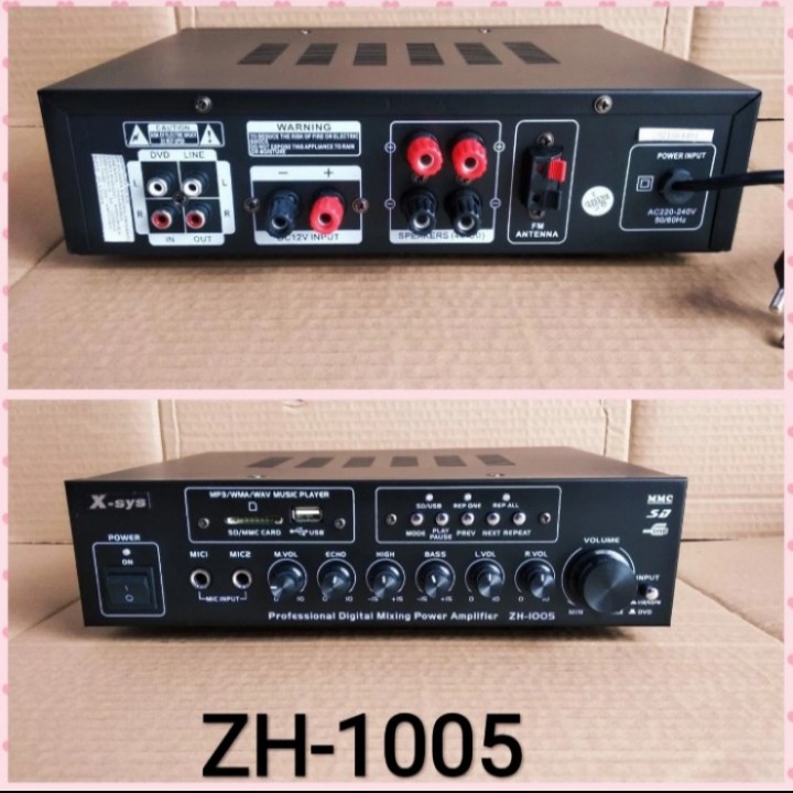 Amplifier Karaoke X-SYS ZH 1005-ZH 1006 Bluetooth USB Amplifier x sys ZH1005 ZH 1006