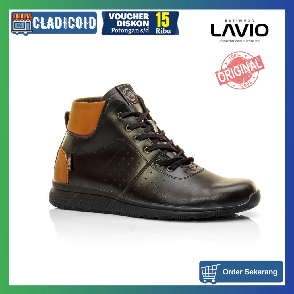 LAVIO Vander Sepatu Safety Pria Ujung Besi Model Sneakers Keren, Sporty dan Stylish Terbaru 2020