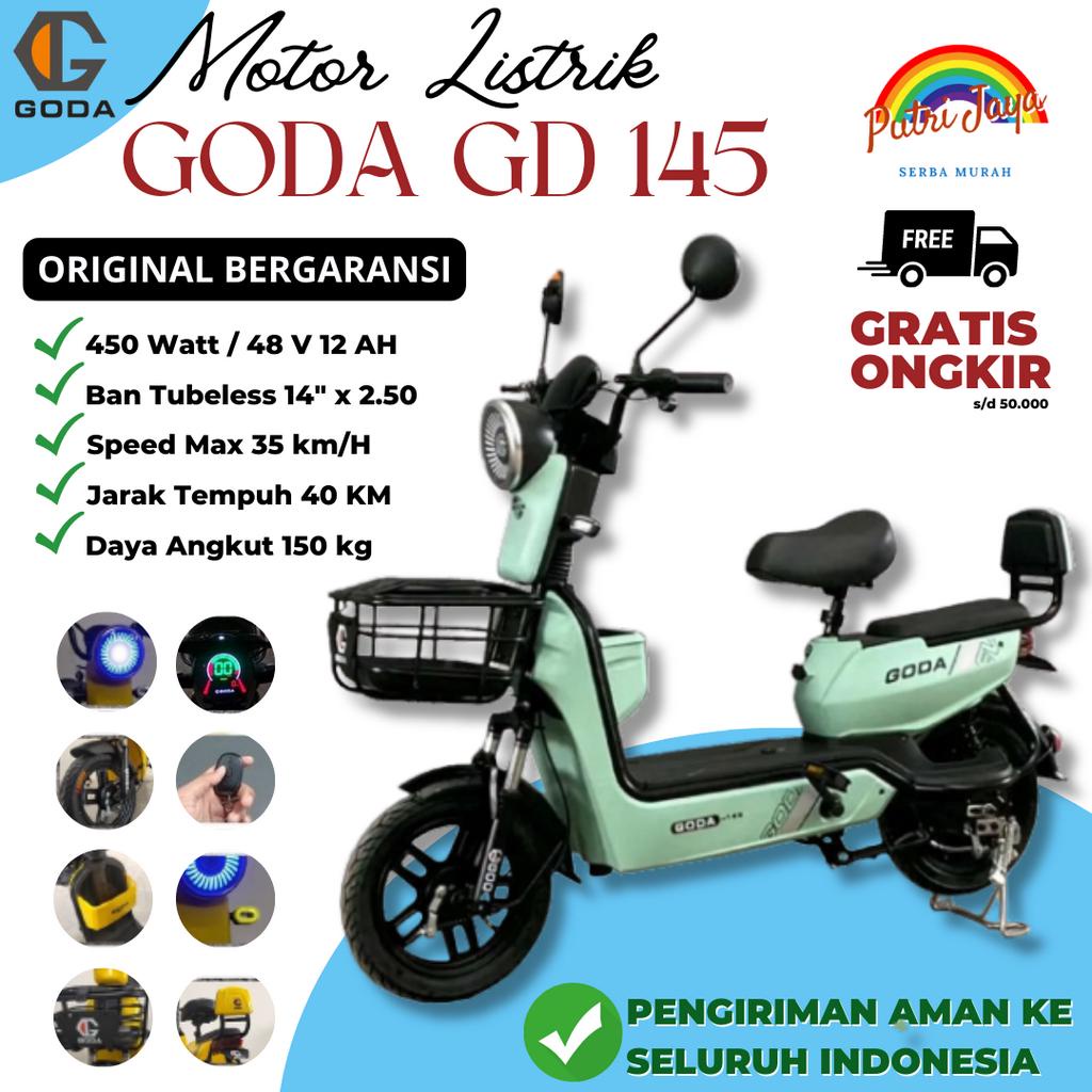 Sepeda Motor Listrik GODA 145 Golden Falcon 500 Watt Bergaransi Free Helm