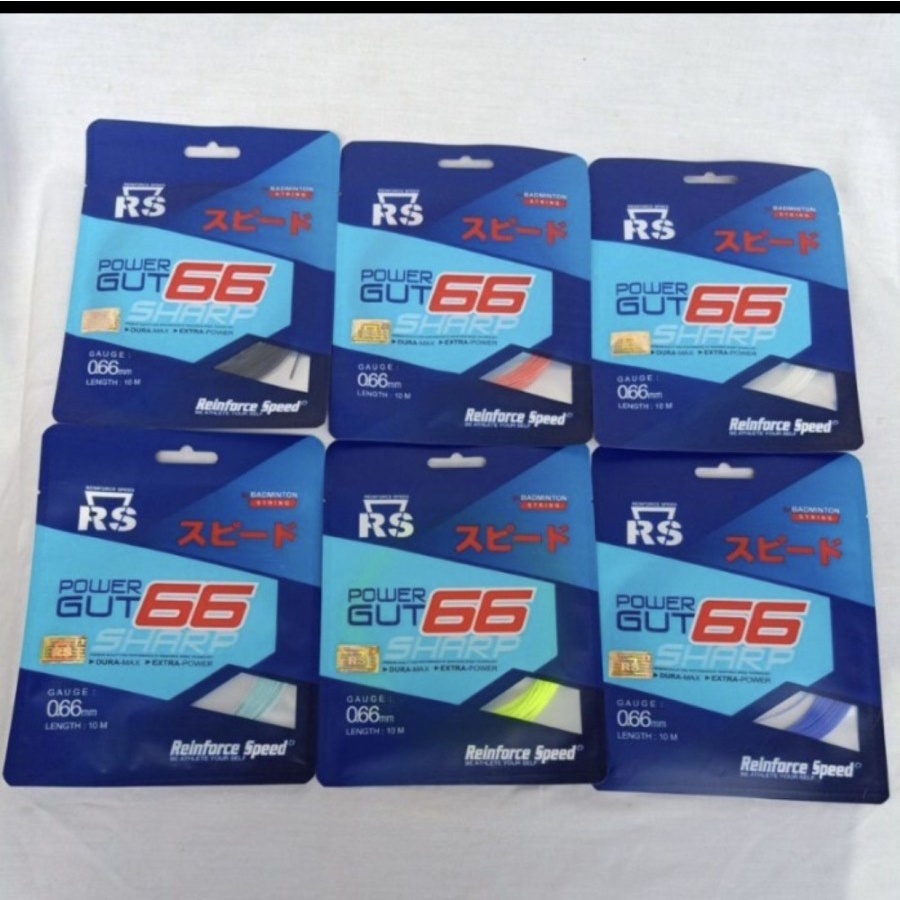 Senar Raket Badminton NEW RS POWER GUT SHARP 66 ORIGINAL