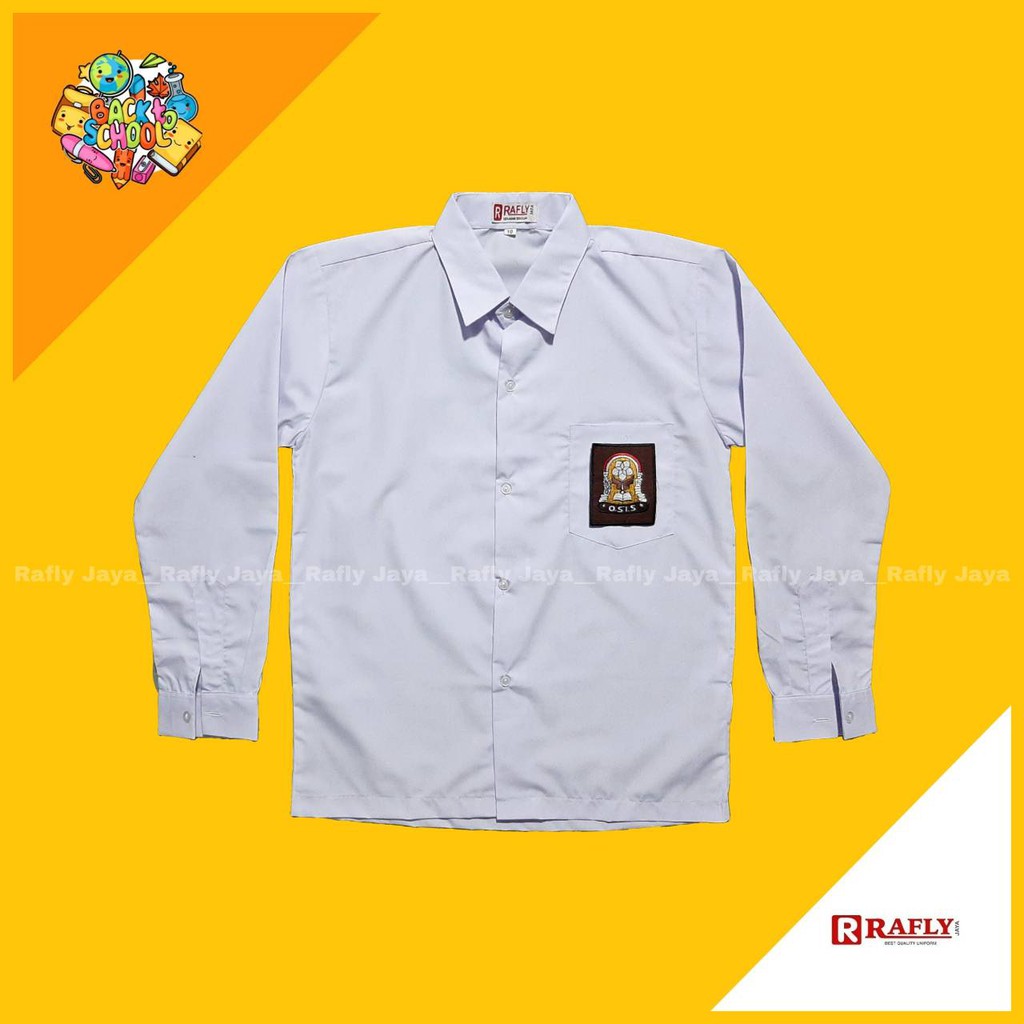 Baju Kemeja SMA Lengan Panjang - Seragam Sekolah SMA / Rafly Jaya