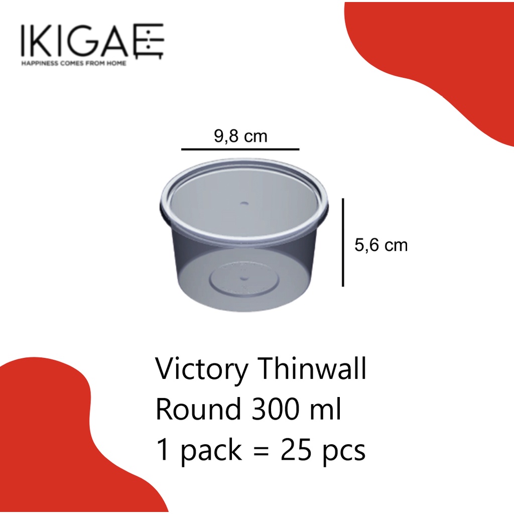 VICTORY THINWALL ROUND / TEMPAT MAKANAN BULAT BERBAGAI UKURAN