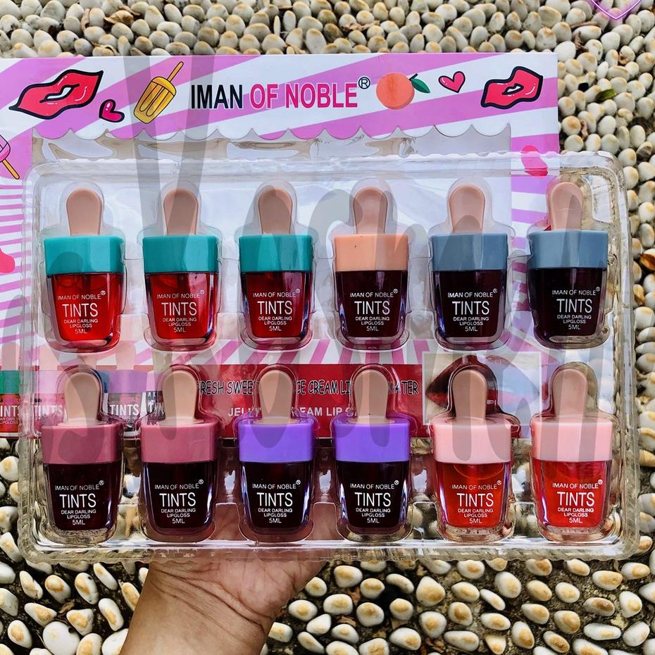 Miliki Iman Of Noble Lip Tint  Sweet Jelly Ice Cream / Lusinan / Grosir Kosmetik ..