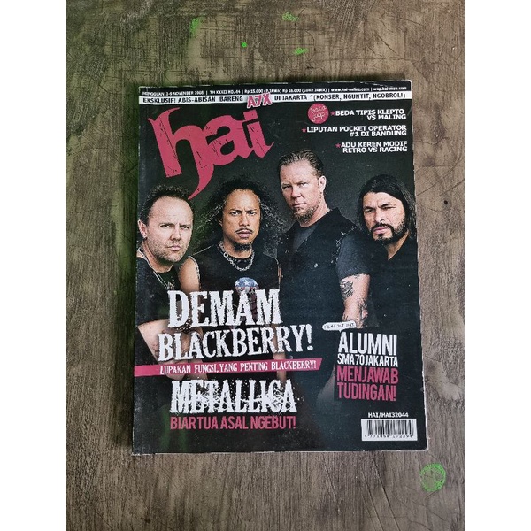 Majalah Hai No 44 Tahun 2008 Edisi Metallica