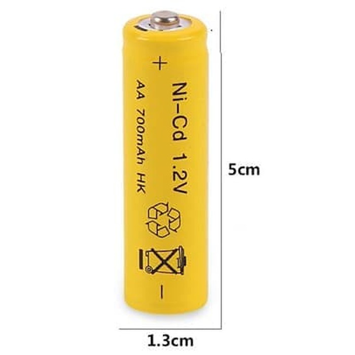 Baterai  A2 700mah AA 700mah Nicd Rechargeable Charge Battery Batre