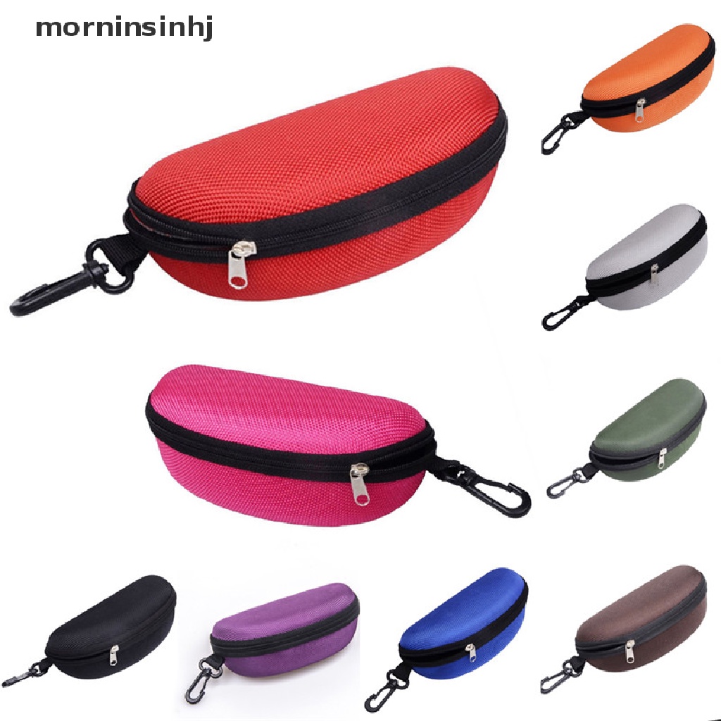 Mor Kotak Hard Case Holder Kacamata Portable Dengan Resleting