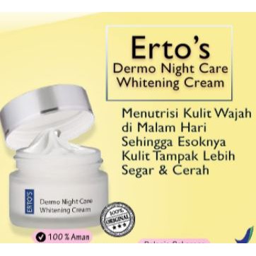 PAKET ERTOS UNTUK KULIT KUSAM / FLEK / NODA BEKAS JERAWAT (NIGHT CREAM, F. WASH, F. TREATMENT, SK)