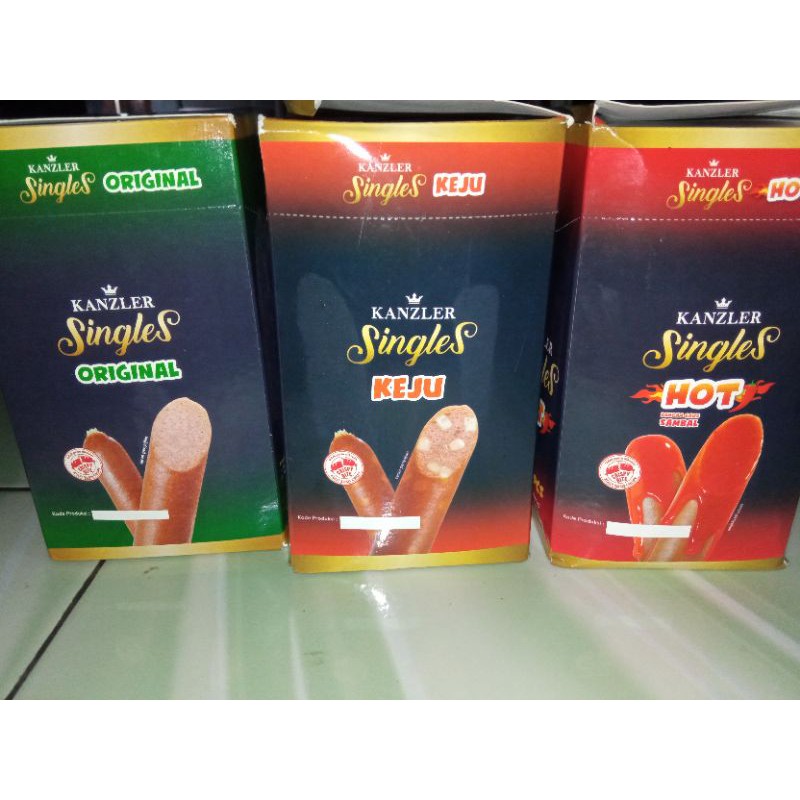1 BOX - Sosis Kanzler Singles Keju, Hot, Original, Gochujang