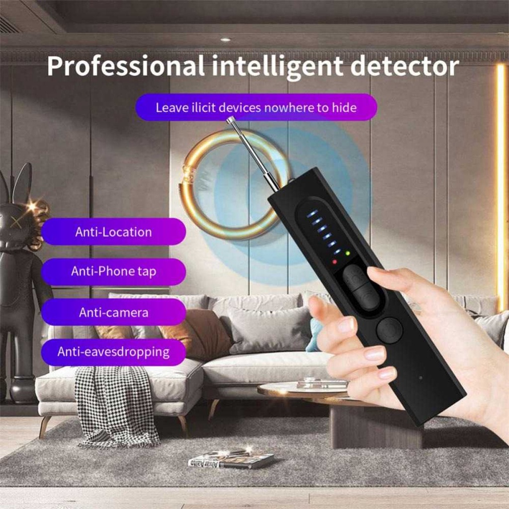 Detektor Kamera Tersemmbunyi Penyadap Spy Hidden Camera Detector 400mAH