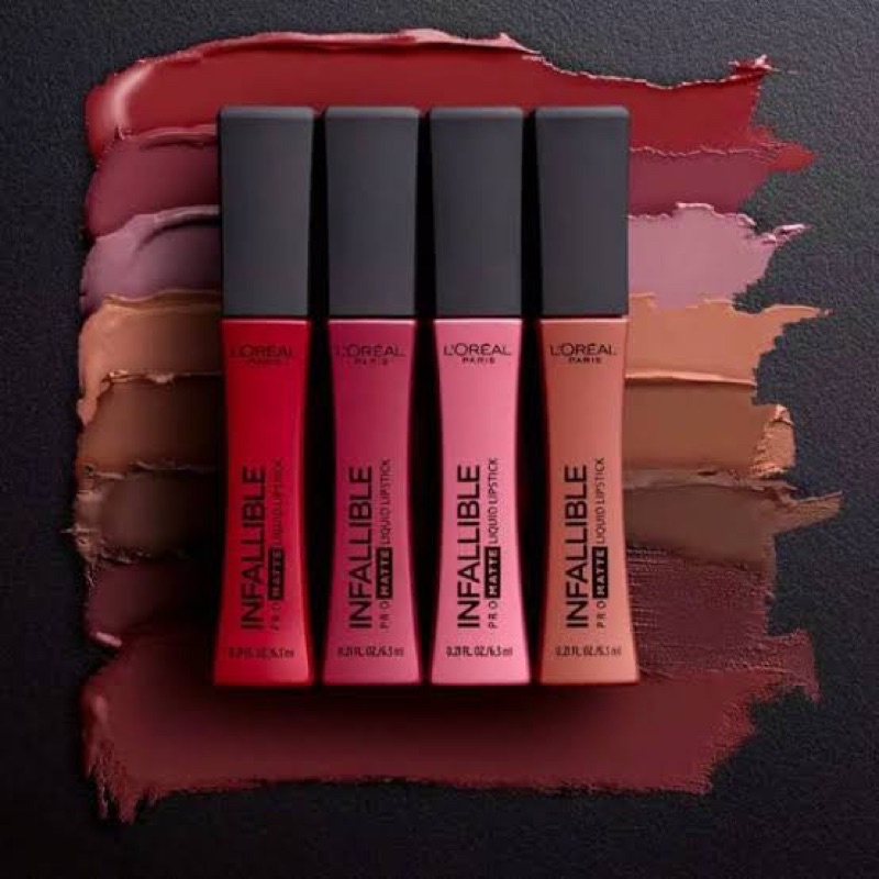 L'Oreal Loreal Paris Infallible Pro Matte & Matte Gloss Liquid Lipstick 6.3ml ORIGINAL - Lipstik Lip