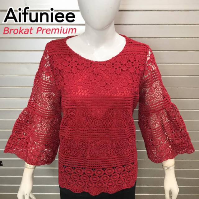 BLOUSE BROKAT IMPORT AIFUNIEE