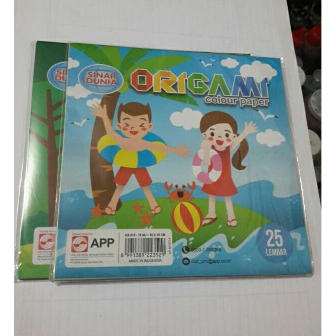 

Kertas lipat / kertas origami sidu 16 x 16 cm