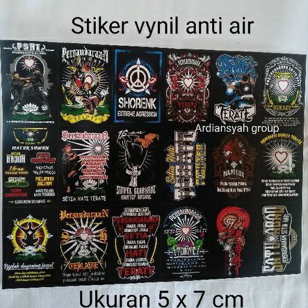 

OBRAL STIKER PSHT KEREN VINYL MURAH (ISI 18 PCS)