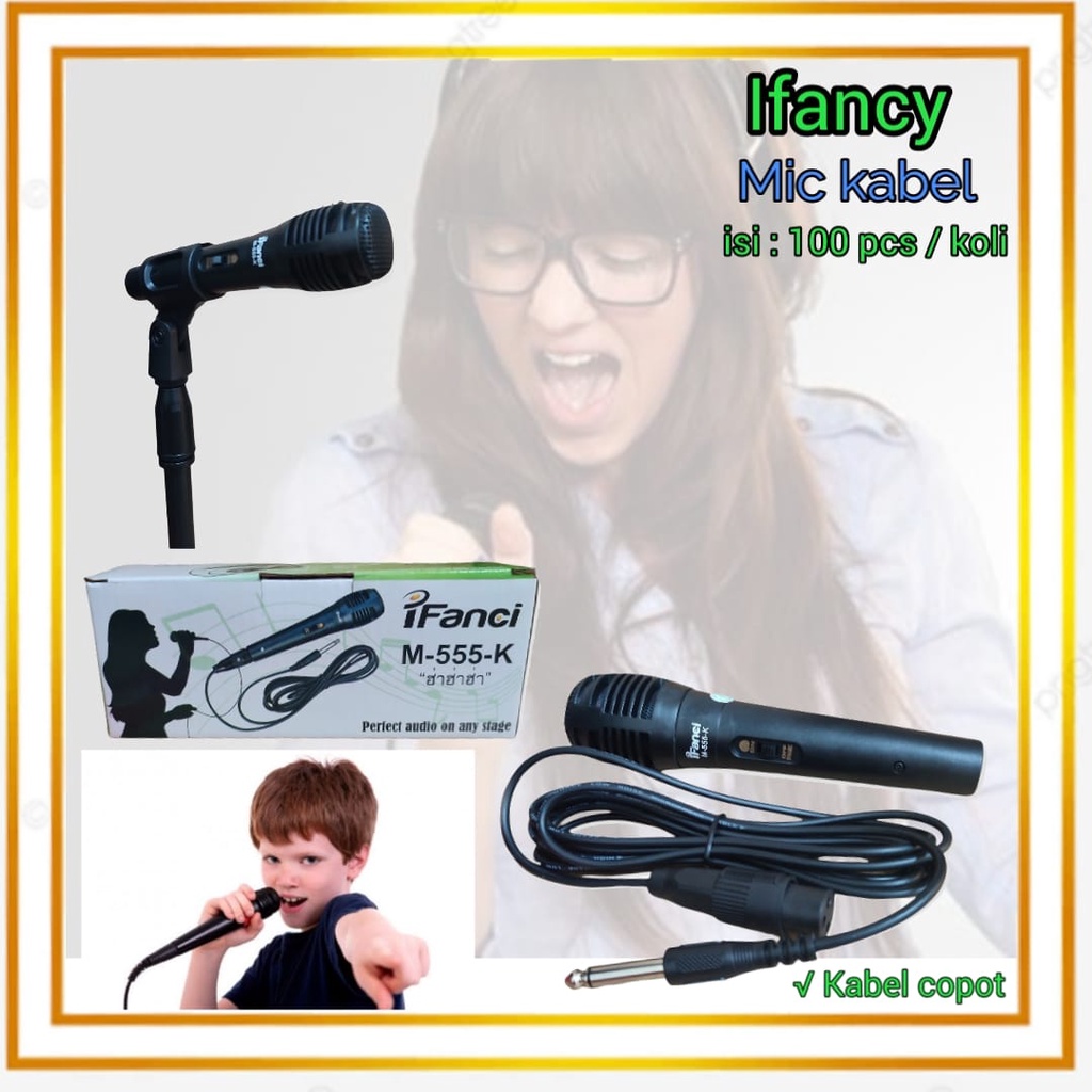 MIC KABEL IFANCI M 555 K MIC KABEL MURAH M-555-K IFANCI