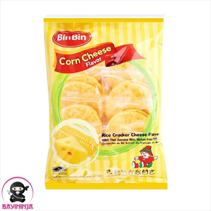 

BIN BIN Corn Cheese Rice Cracker 105 g T-Ninjabayi 01