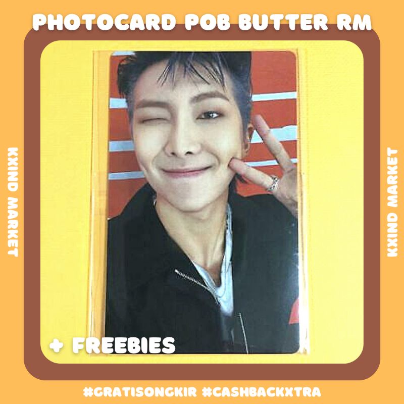 Photocard Pob Japan Butter Rapmonster BTS / PC Butter Japan / album butter / PC JK Tae v rm butter