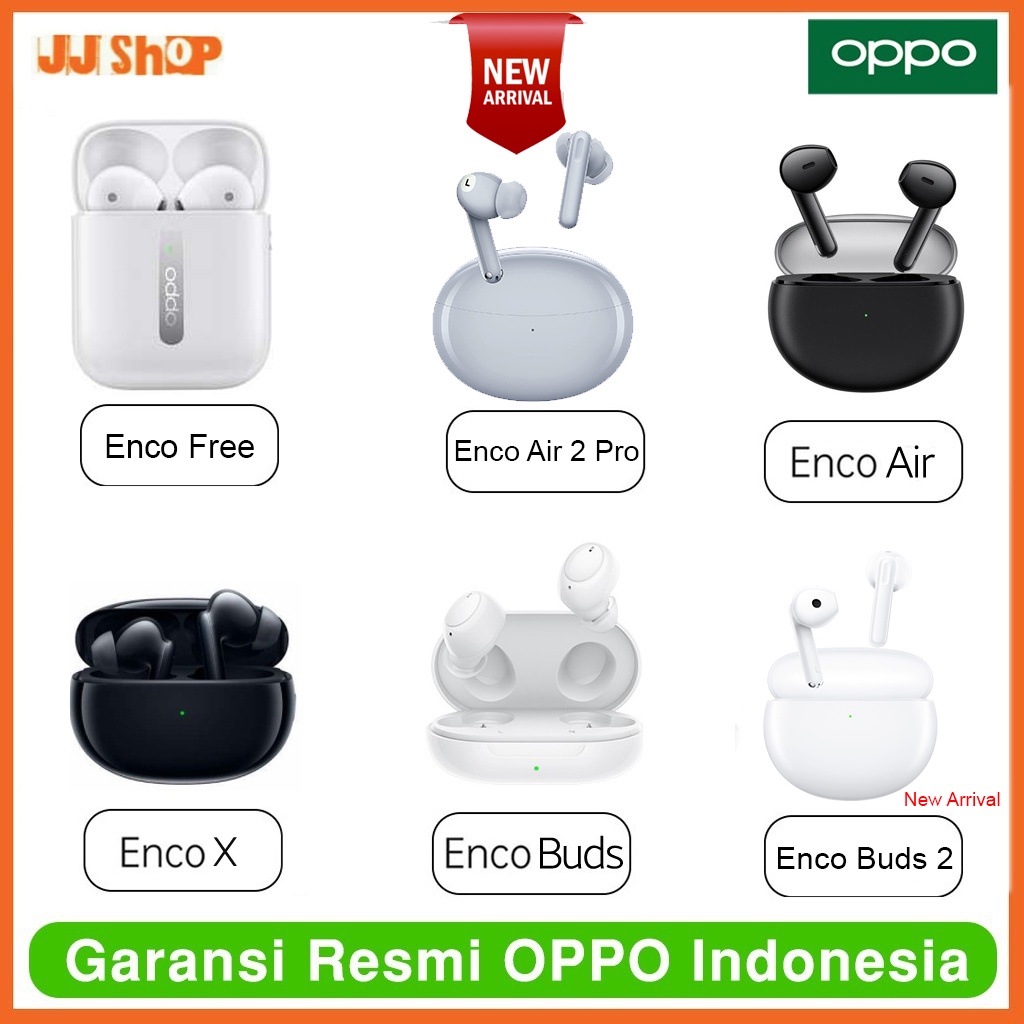 [GARANSI RESMI] OPPO ENCO AIR 2 PRO - ENCO BUDS 2 - ENCO AIR - ENCO BUDS - ENCO FREE - ENCO X ORIGINAL